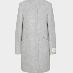 Aritzia Light Gray cocoon coat